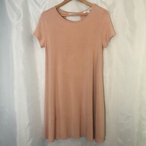 Forever 21 Contemporary Salmon Short Sleeve Mini Dress Size XL